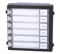 Hikvision Module 6 boutons d'appel DS-KD-KK pour portier vidéo série KD8 Noir/Gris/Blanc -40-60 °C