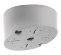 Hikvision DS-1240ZJ - Support de montage incliné de dôme de caméra - montable sur mur - usage interne, extérieur - pour 2 MP Ultra-Low Light Dome Camera DS-2CE56D8T-AVPIT3ZF; Pro Series DS-2CE59U7T-AV