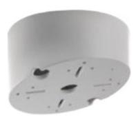 Hikvision DS-1240ZJ - Support de montage incliné de dôme de caméra - montable sur mur - usage interne, extérieur - pour 2 MP Ultra-Low Light Dome Camera DS-2CE56D8T-AVPIT3ZF; Pro Series DS-2CE59U7T-AVPIT3ZF