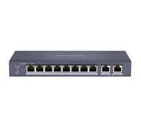 Hikvision DS-3E0310P-E/M commutateur réseau Non-géré L2 Fast Ethernet (10/100) Connexion Ethernet, supportant l'alimentation via ce port (PoE) Noir