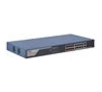 Hikvision DS-3E1318P-EI - Commutateur - Géré - 16 x 10/100 (PoE+) + 2 x combo Gigabit - de bureau - PoE+ (230 W) G