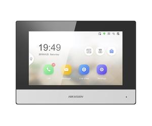 Hikvision DS-KH6320-WTE1 système vidéophone 17,8 cm (7 ) Noir, Argent