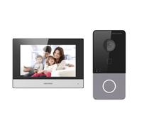 Hikvision DS-KIS603-P(B) système vidéophone 2 MP 17,8 cm (7 ) Noir, Gris, Argent