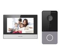 Hikvision - DS-KIS603-P - Kit d'interphone villa - WiFi & Ethernet - Avec unité intérieure 7 pouces G