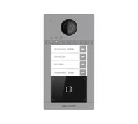 Hikvision Interphone vidéo sans fil DS-KV8413-WME1 – 4 boutons, lecteur de badge, compatible NVR
