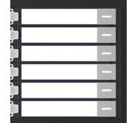 Hikvision Module 6 boutons d'appel DS-KD-KK pour portier vidéo série KD8 Noir/Gris/Blanc -40-60 °C