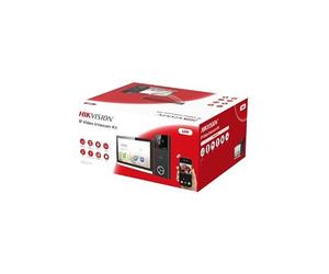 Hikvision Kit interphone vidéo IP DS-KIS610-P PoE WiFi 6 Bluetooth Module 4MP avec style mortaire, angle de vision de 150°, détection de classement du son, contrôle double verrouillage