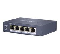 Hikvision Pro Series DS-3E0505HP-E - Commutateur - non géré - 3 x 10/100/1000 (PoE) + 1 x 10/100/1000 (Hi-PoE) + 1 x 10/100/1000 - de bureau - High PoE / PoE (60 W) G