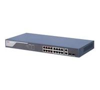Hikvision DS-3E1318P-SI commutateur réseau Géré L2 Gigabit Ethernet (10/100/1000) Connexion Ethernet, supportant l'alimentation via ce port (PoE) Noir