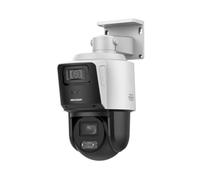 Hikvision PTZ IP Caméra panoramique 4 mégapixels 4 mégapixels Zoom 4X Double lumière (40 MTS IR + 30 MTS Lumière Blanche) / ACUSENSE / IP66 / PoE+ / Darknighter / Micro SD avec socle pour plafond ou