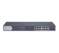 Hikvision Switch 16 Ports GIGABIT Smart Poe Switch 16 GIGABIT Poe Ports, 2 Ports GIGABIT SFP, 802.3A