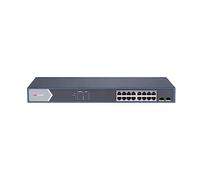 Hikvision Switch 16 Ports GIGABIT Smart Poe Switch 16 GIGABIT Poe Ports, 2 Ports GIGABIT SFP, 802.3A