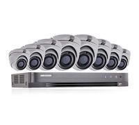 HIKVISION DS-7208HUHI-K1 Système de sécurité CCTV 4K DVR 8 canaux 2 To H.265+ HIK 5 MP 2,8 mm 8 caméras d'extérieur vision nocturne Kit de vision nocturne