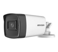 Hikvision Value Series DS-2CE17H0T-IT3FS - Caméra de surveillance - puce - anti-poussière / étanche - couleur (Jour et nuit) - 5 MP - 2560 x 1944 - montage M12 - Focale fixe - audio - composite, AHD, 