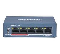 Hikvision Value Series DS-3E0105P-E/M(B) - Commutateur - non géré - 4 x 10/100 (PoE+) + 1 x 10/100 (liaison montante) - de bureau - PoE+ (35 W) - Tension CC G