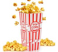 Hikyskin ZEEGOO 16 Pack Popcorn Boxes, 46 Oz Capacity Popcorn Bucket Containers, Durable and Convenient Movie Night Supplies, For Popcorn Lovers, Family Party, Social Events