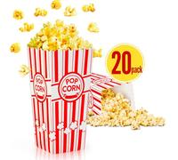 Hikyskin ZEEGOO 16 Pack Popcorn Boxes, 46 Oz Capacity Popcorn Bucket Containers, Durable and Convenient Movie Night Supplies, For Popcorn Lovers, Family Party, Social Events