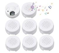 Hilai 8PCS Enregistreur Vocal pour Animal en Peluche Mini Enregistreur Vocal de 30 Secondes avec Lecture Enregistrable Animal en Peluche Insert Message Dispositif d'Enregistrement pour Jouet Poupée