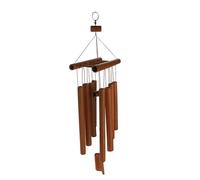 Hilai Carillons éoliens en Tubes de Bambou fabriqués à la Main Carillon à Vent en Bambou Naturel avec Une échelle sur Le Dessus pour l'intérieur et l'extérieur, Outils de Jardin