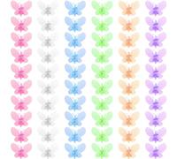 Hilai Clips pour Plantes 60 pièces en Plastique en Forme de Papillon, Pinces à orchidées pour Soutenir Les tiges de Vigne, Les Plantes grimpantes Poussent verticalement 1, 5x1, 6 Pouces