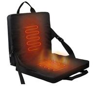 Hilai Coussin de siège Chauffant, Chaise d'extérieur chauffante Pliante à 3 Niveaux avec poignée, sièges de Stade Portables réglables pour Gradins (sans Banque d'alimentation)