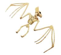 Hilai Décorations d'halloween, Halloween Bat Skeleton Simulation Horrible Bat Squelette Life Life Life Lifen Faith Halloween Squelette Animal pour décoration 2pcs