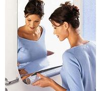 Hilai Feuilles de Miroir Flexibles 19.7x39.4 Pouces Papier Auto-adhésif Non Verre