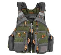 Hilai Gilet de Sauvetage de pêche en Plein air, Gilet Multi-Poches, Veste sécurité Taille réglable pour Hommes et Femmes