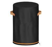 Hilai Housse de Foyer Ronde en Oxford 600D avec Cordon de Serrage, imperméable et Coupe-Vent pour la Protection des Meubles Patio