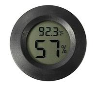 Hilai Hygromètre numérique thermomètre Rond LCD Compteur d'humidité électronique pour Serre, Outils de Jardin