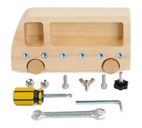 Hilai Jeu de Tournevis Montessori, compétences de Base, Outils en Carton pour Enfants, Jouets éducatifs en Bois pour Tout-Petits, Jouet sensoriel, Outils pédagogiques la Vie Quotidienne