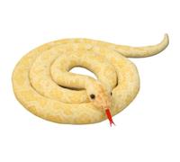 Hilai Serpent en Peluche de 74, 8 Pouces de Long, Serpent Python en Peluche réaliste, en Doux pour Les Accessoires farces du Poisson d'avril Jaune
