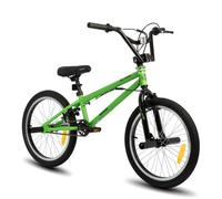 Hiland 20"" Kids BMX Freestyle Bike , rotation à 360 degrés，avec 2 repose-pieds en acier et roue libre - Vert