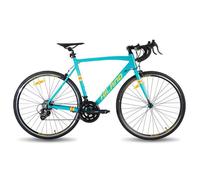 Hiland Vélo de route 28"",14 vitesses,cadre en aluminium 700c,vélo de ville,pour hommes et femmes,M,Vert