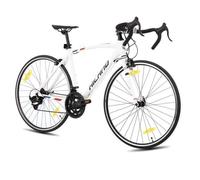 Hiland Véloe Route Course 700c Racing Bike City-Véloe de Route Ville avec 14 Vitesses-Transmission 53cm-Blanc