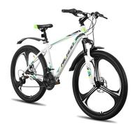 Hiland VTT adulte 26 pouces,18 vitesses,Freins à disque avant et arrière, 3 rayons, cadre en aluminium, Déplacements urbains