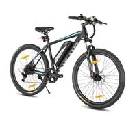 HILAND VTT électrique 26 pouces avec batterie amovible, moteur 250W 36V, vélo électrique 7 vitesses 25KM/H,Noir