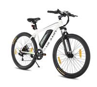 HILAND VTT électrique 26 pouces avec batterie amovible, moteur 250W 36V, vélo électrique 7 vitesses 25KM/H,Blanc