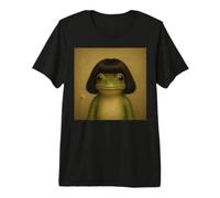 Hilarant Bob Haircut Frog Meme Funny Frog Lover Toad T-Shirt Haut de Gamme