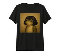 Hilarant Bob Haircut Frog Meme Funny Frog Lover Toad T-Shirt Haut de Gamme