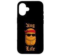 Hilarious Nug Life Chicken Nugget Meme Funny Junk Food Coque pour iPhone 16