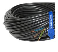 Hilark Cable Tech 20m Câble H05VV-F 3x2,5 mm2 (3g2,5 mm2) Noir Câble pour rallonges électriques