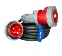 Hilark Cable Tech Adaptateur triphasé, fiche 32A 5 Broches vers Prise 63A 4 Broches IP67 1m