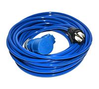 Hilark Cable Tech Rallonge Electrique H07BQ-F 3g2,5 mm (3x2,5 mm) Prise Industrielle CEE fiche à 3 Broches Adaptateur pour Camping Car, Caravane, Bateau, Chantier (25 mètre, Bleu)