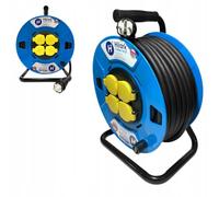 Hilark Cable Tech Rallonge en Caoutchouc H05RR-F Ow 3x2,5 25m Enrouleur