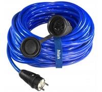 Hilark Cable Tech Rallonge en polyuréthane H07BQ-F 3G2,5mm² - 30m Bleue