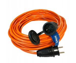 Hilark Cable Tech Rallonge en polyuréthane H07BQ-F 3G2,5mm² Orange Haute visibilité - 10m