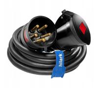 Hilark Cable Tech Rallonge triphasée CEE en Caoutchouc H07RN-F 5x6mm IP44 32A 5m
