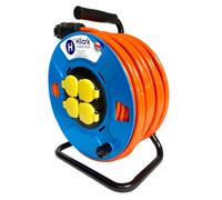 Hilark Professionnelle Enrouleur Cable Electrique H07BQ-F 3x2,5 20m rallonge électrique avec Bloc Prises