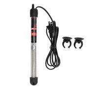 HilBeliFU Chauffage d'aquarium 200 W, thermostat automatique pour aquarium, avec supports à ventouse, chauffage submersible en verre avec prise américaine 110 V pour eau salée et eau douce.